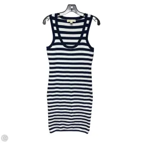 Dress Designer By Michael Kors In Blue & White, Size: S