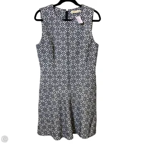 Dress Designer By Tory Burch In Blue & White, Size: 10