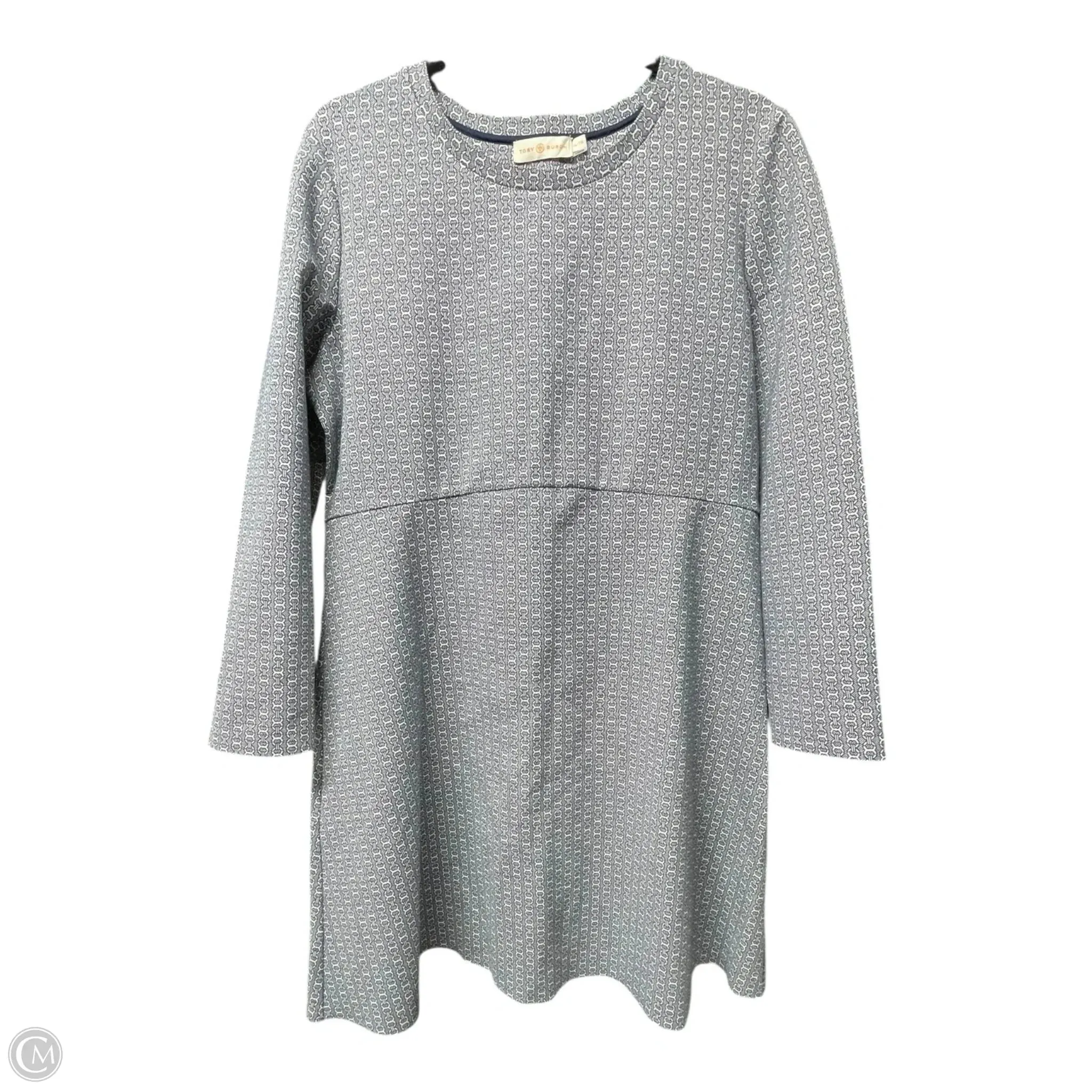 Dress Designer By Tory Burch In Blue & White, Size: Xl