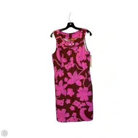 Dress Designer By Tory Burch In Brown & Pink, Size: 10