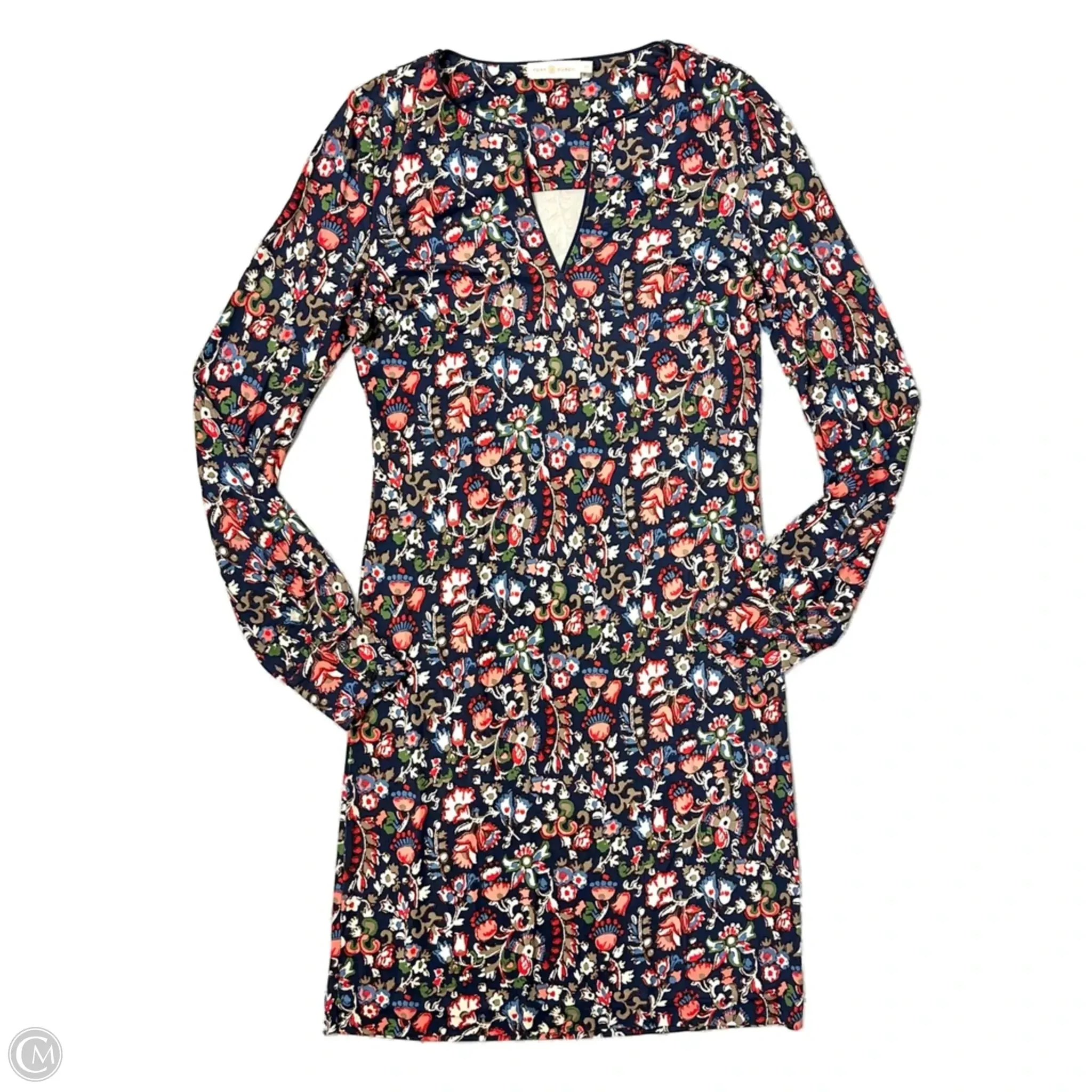 Dress Designer By Tory Burch In Floral Print, Size: S