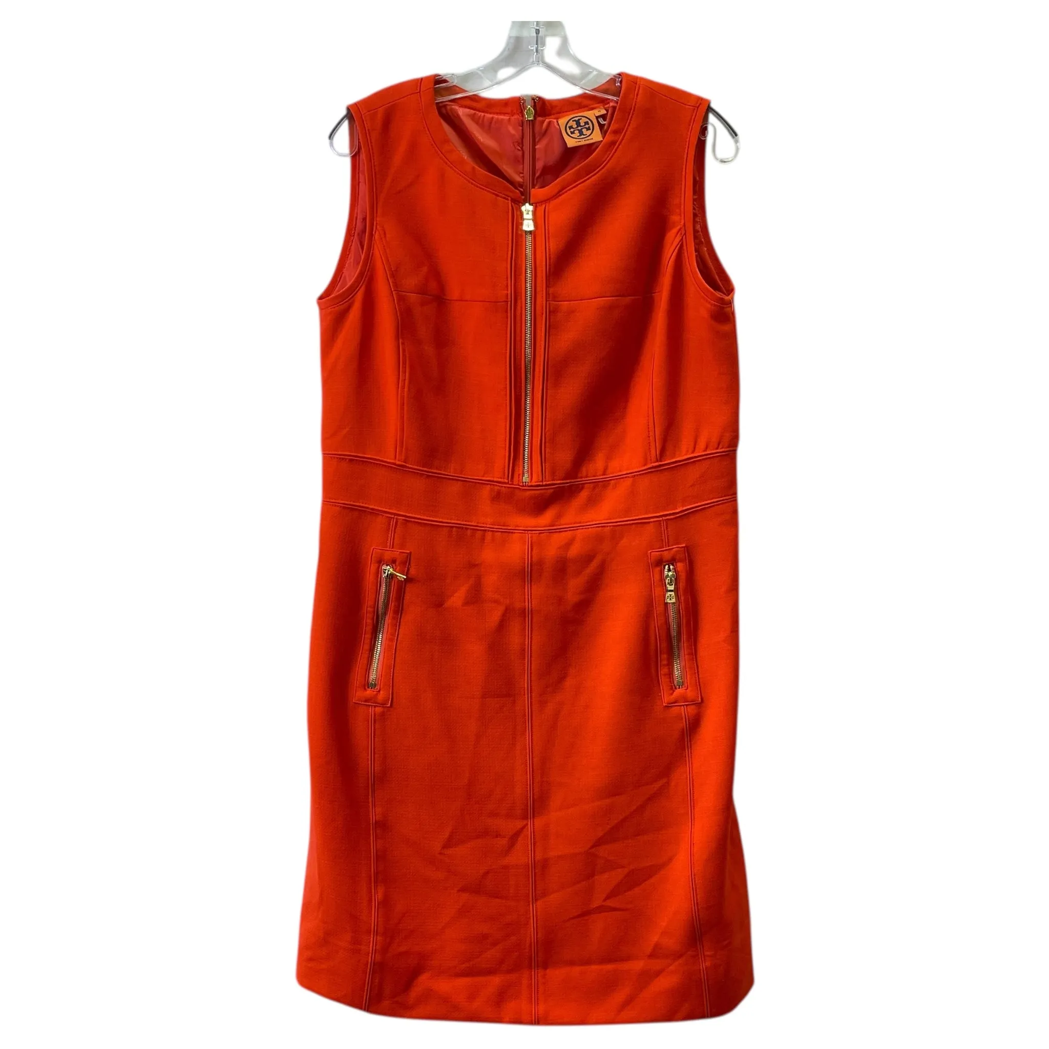 Dress Designer By Tory Burch In Orange, Size:L
