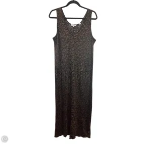 Dress Designer By Vince In Black & Gold, Size: Xl