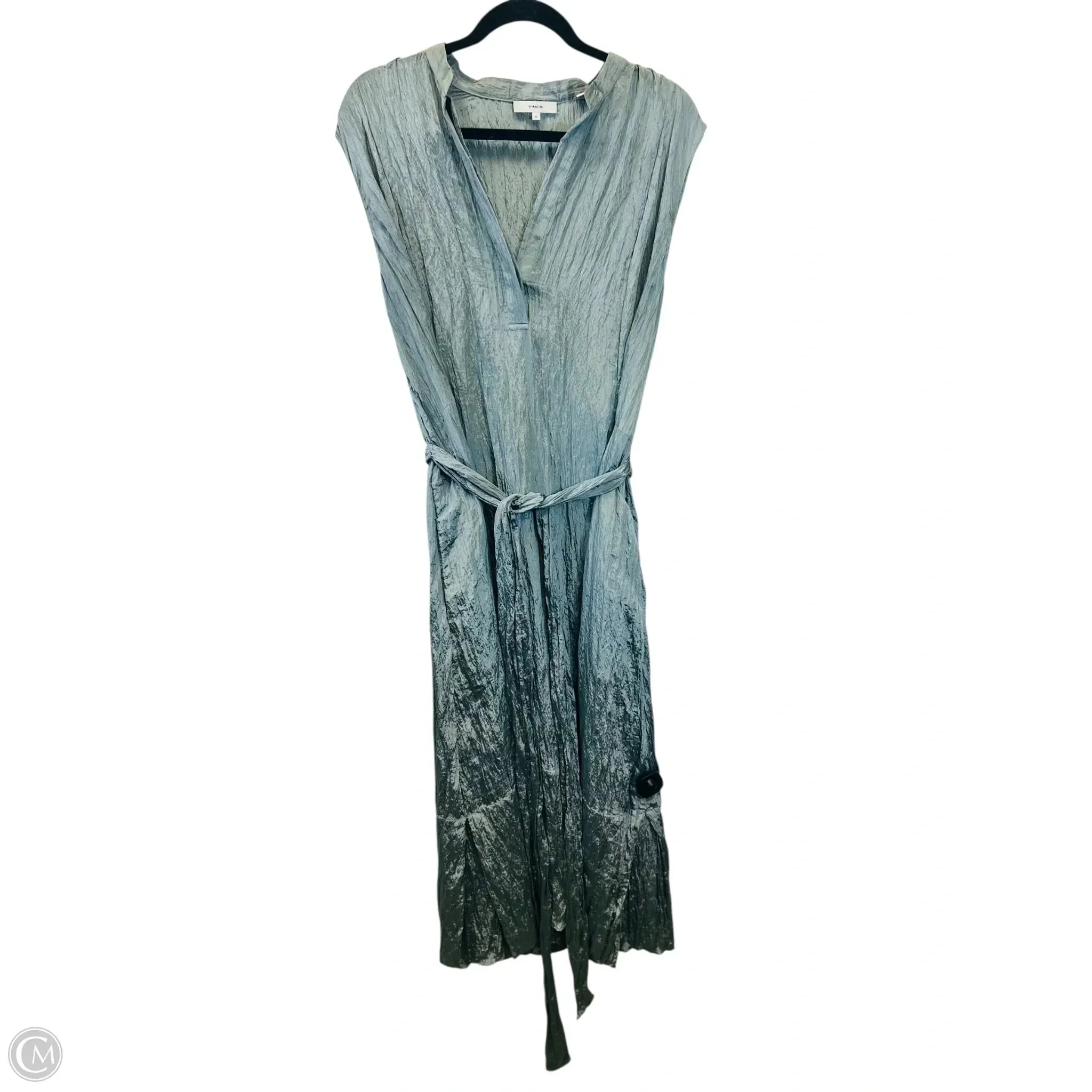 Dress Designer By Vince In Teal, Size: Xl