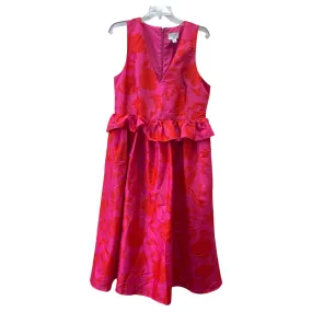 Dress Party Midi By Target-Designer In Orange & Pink, Size:L