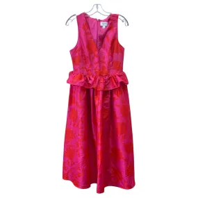Dress Party Midi By Target-Designer In Orange & Pink, Size:M