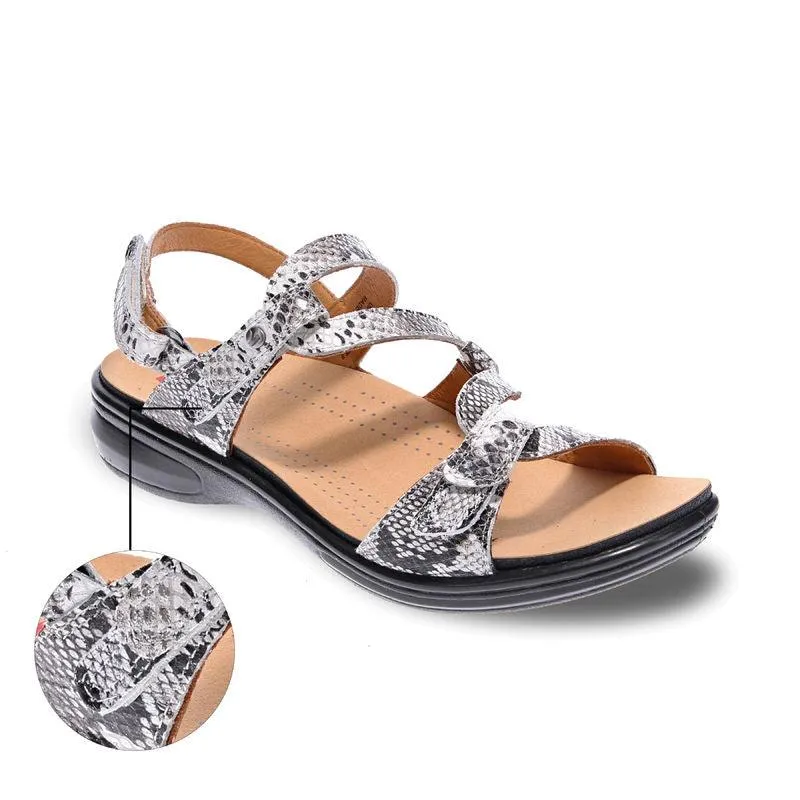 Emerald Adjustable Leather Sandals