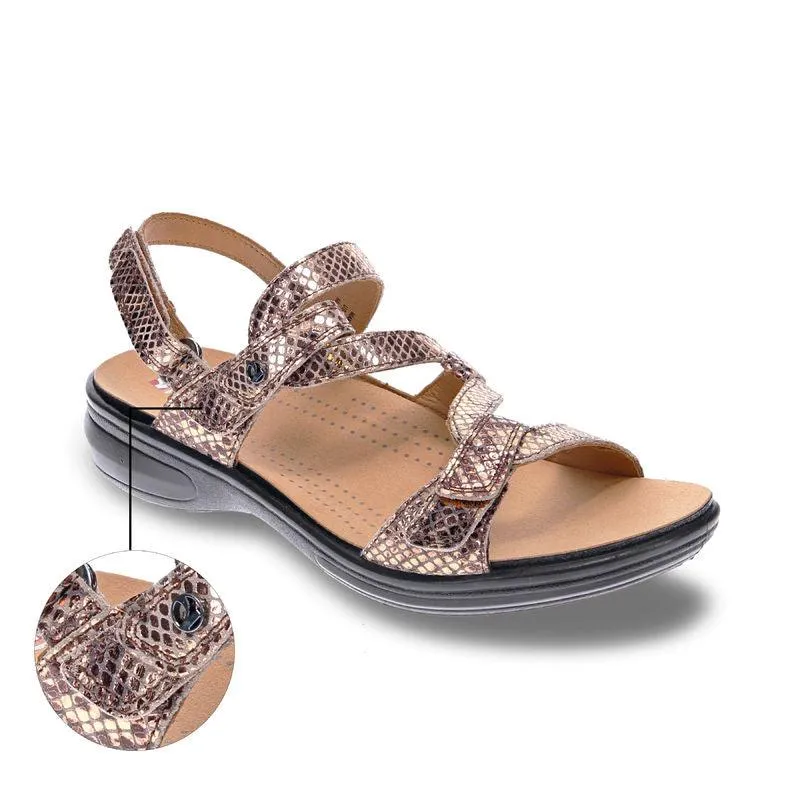 Emerald Adjustable Leather Sandals