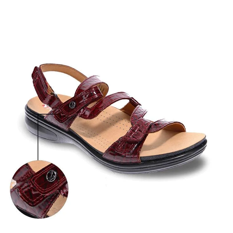 Emerald Adjustable Leather Sandals
