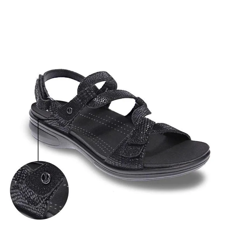 Emerald Adjustable Leather Sandals