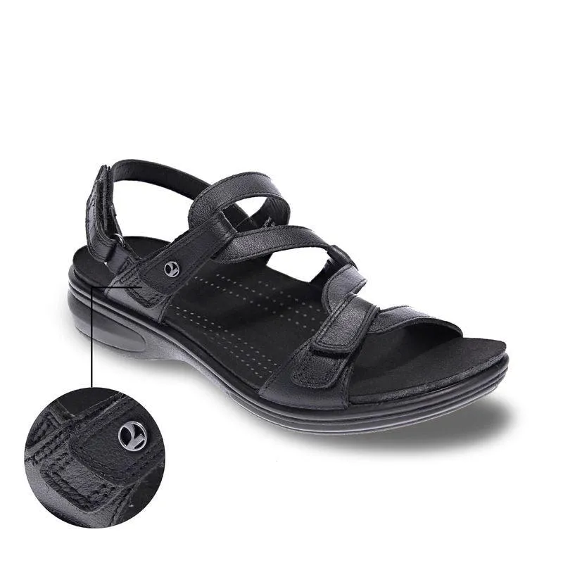 Emerald Adjustable Leather Sandals