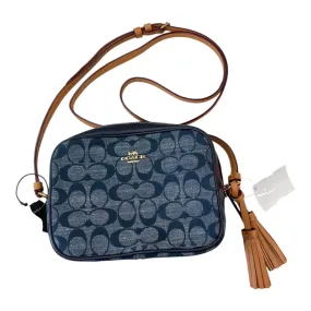 Handbag Designer By Coach In Blue Denim, Size:Small