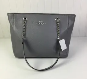 Handbag Designer By Coach In Grey, Size:Medium