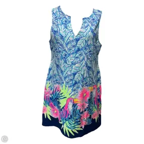 Harper Shift Dress Designer By Lilly Pulitzer In Bennet Blue Lets Mango Print, Size: L