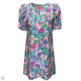 Harriet Elbow Sleeve Dress Designer By Lilly Pulitzer In Mandevilla Baby Paradise Petals, Size: M