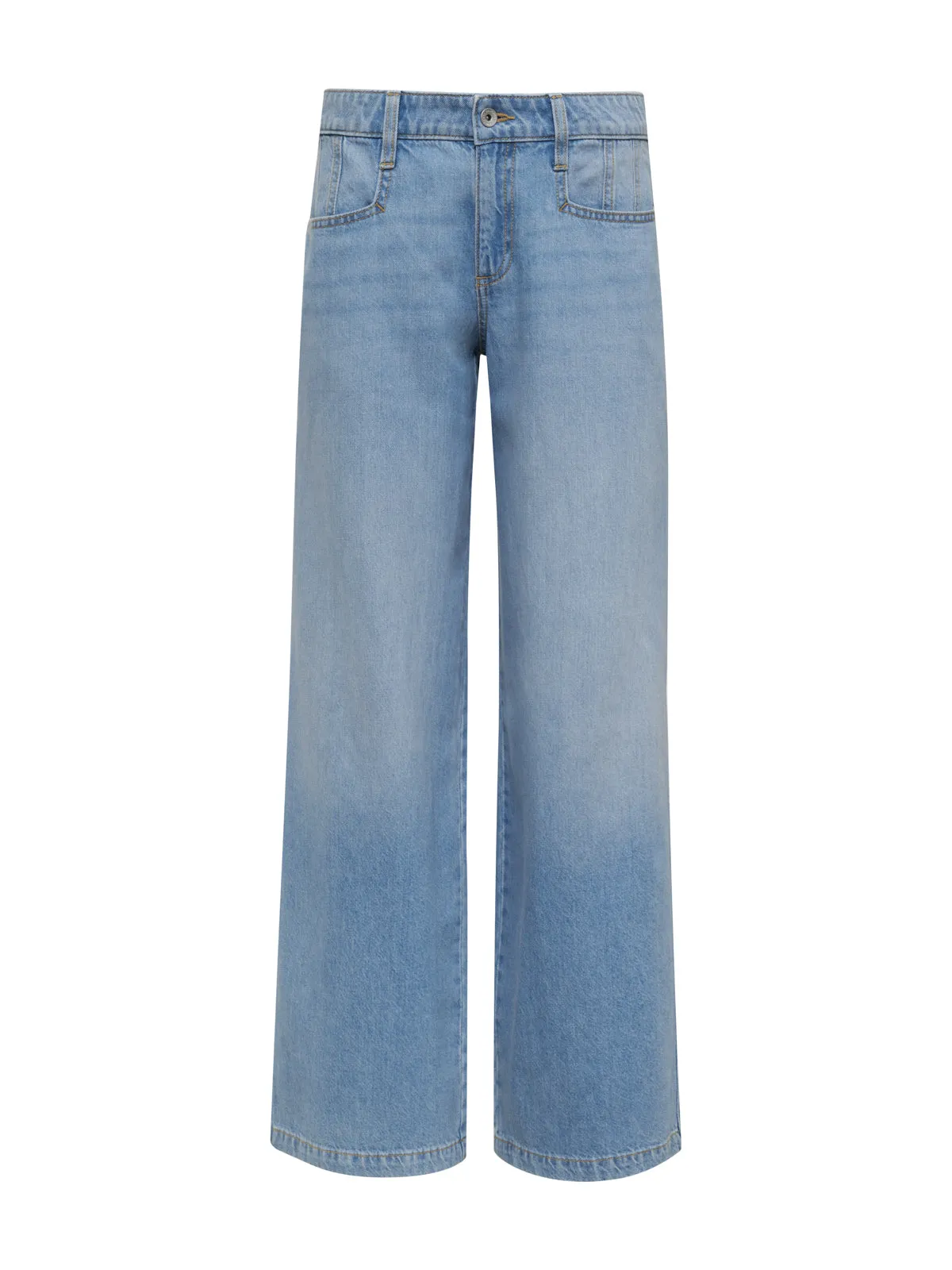 Highland Wide Leg Standard Rise Jeans Sail Away