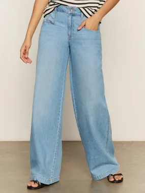 Highland Wide Leg Standard Rise Jeans Sail Away