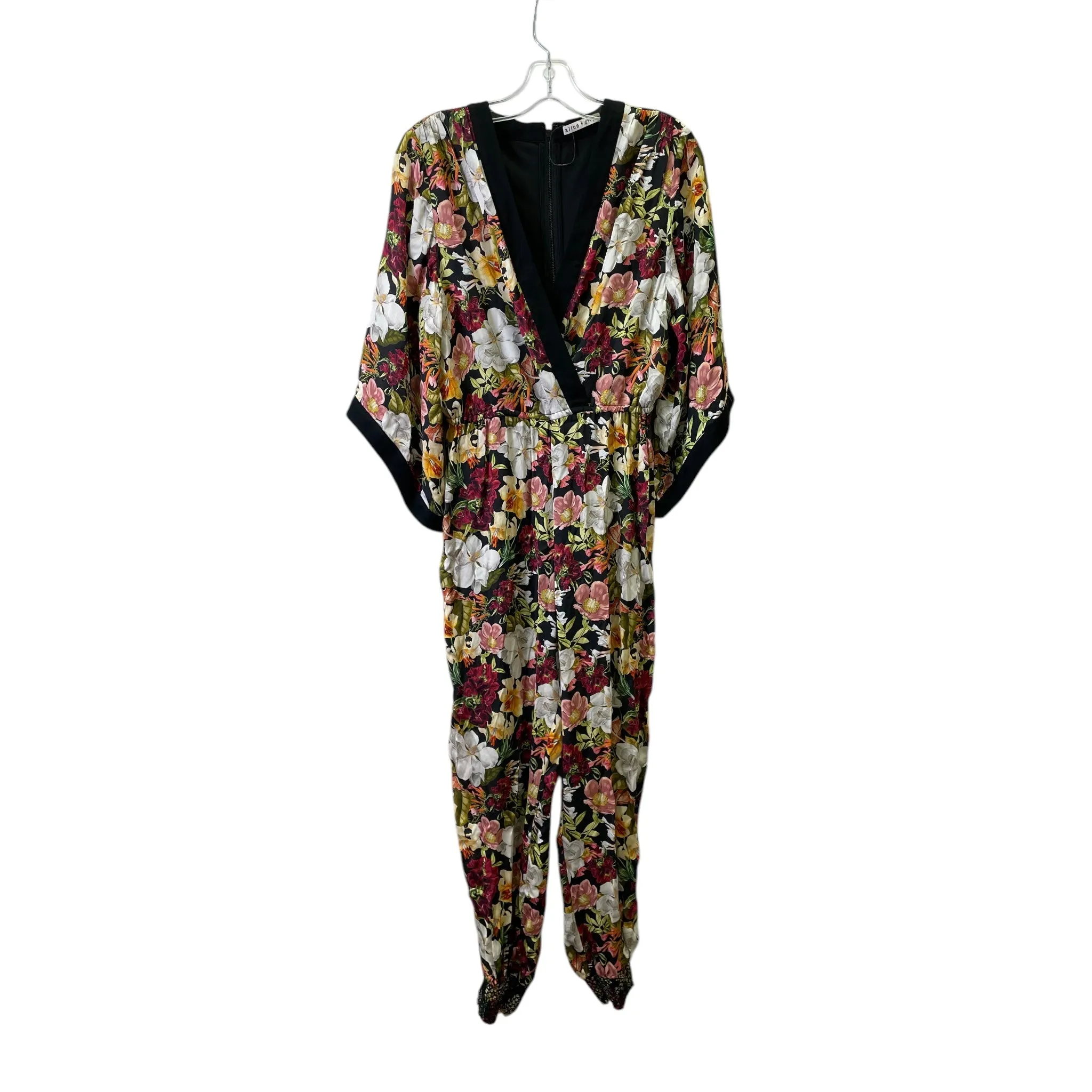 Jumpsuit Designer By Alice   Olivia In Floral Print, Size:S