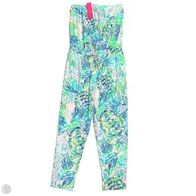 Jumpsuit Designer By Lilly Pulitzer In Blue & Green, Size: M