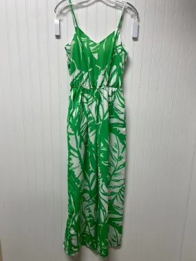 Jumpsuit Designer By Lilly Pulitzer In Green & White, Size: Xs