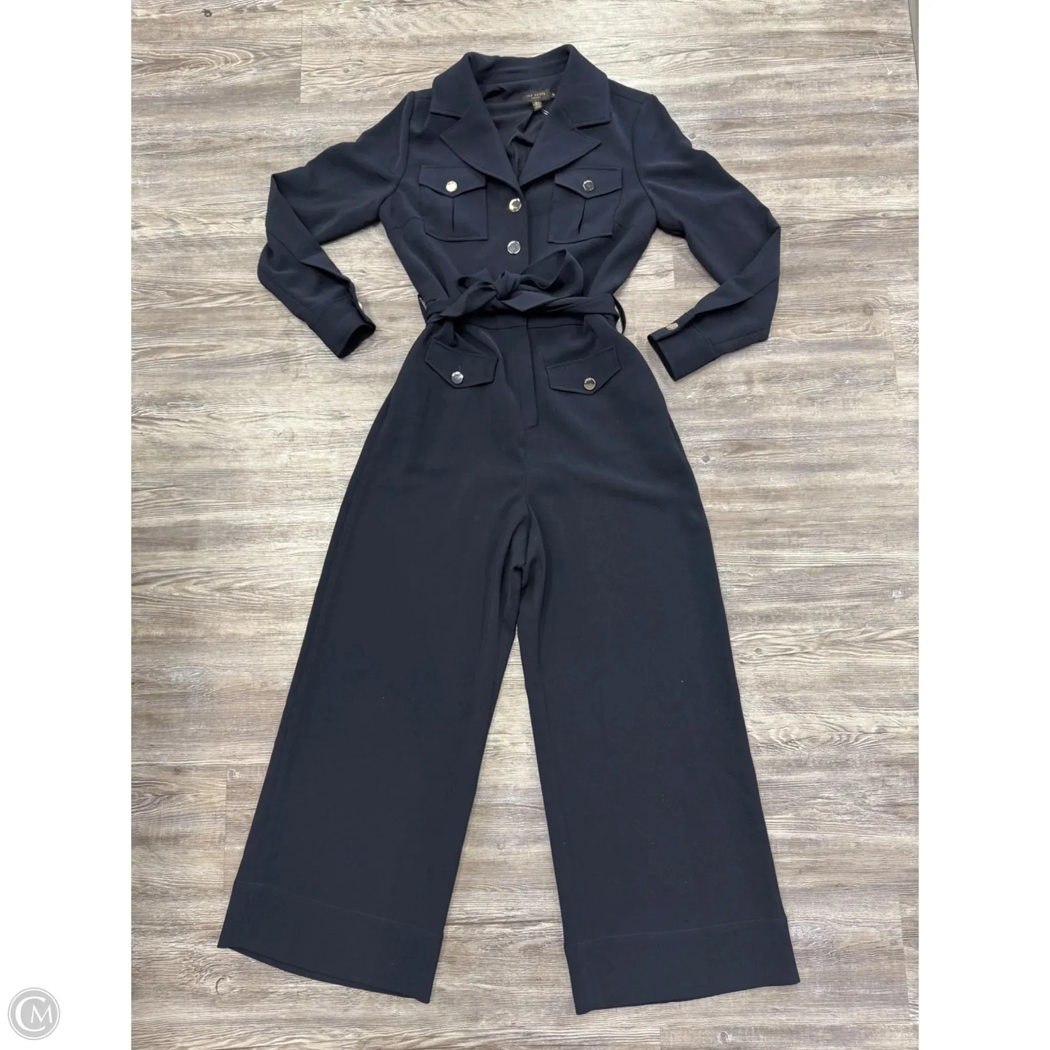Jumpsuit Designer By Ted Baker In Navy, Size: 2
