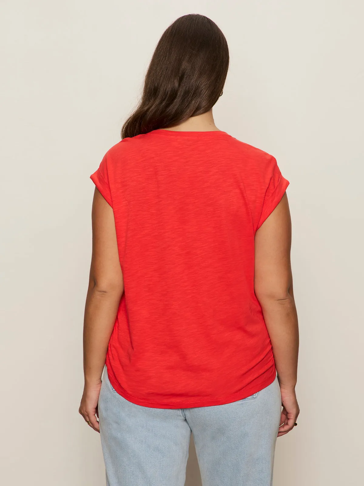 Knotted Muscle Tee Cayenne Extended Sizing
