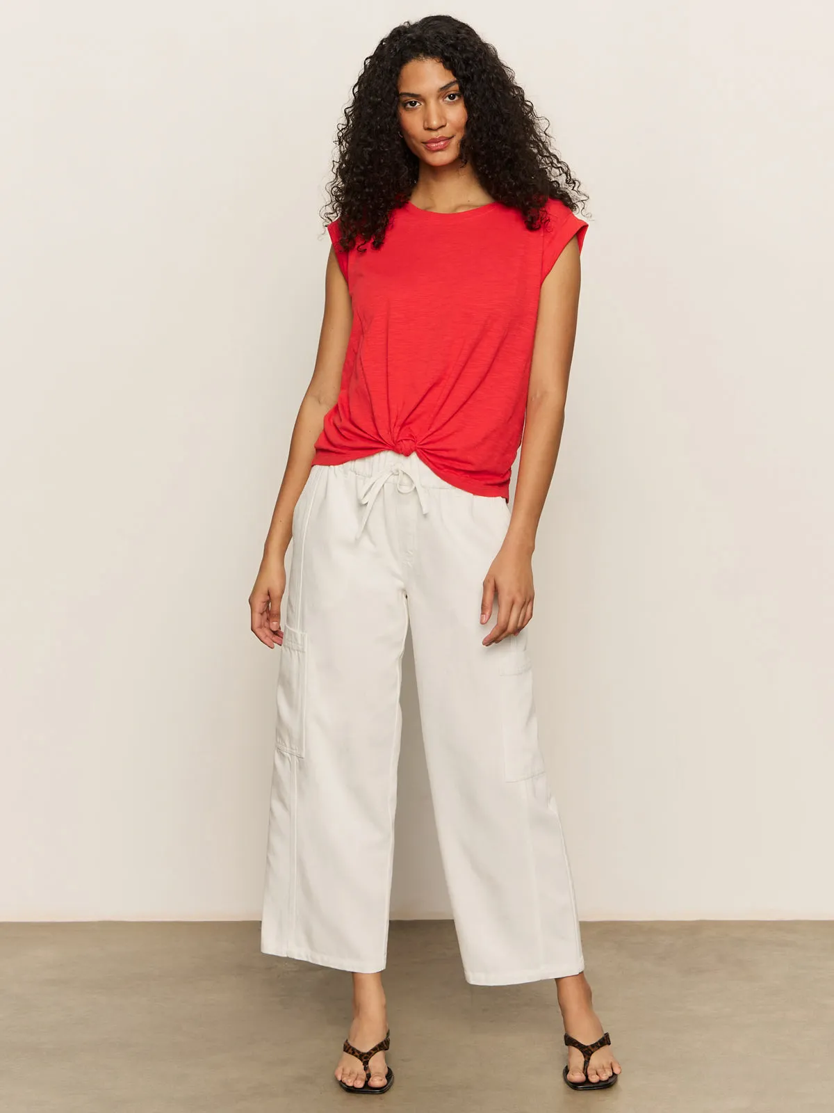 Knotted Muscle Tee Cayenne