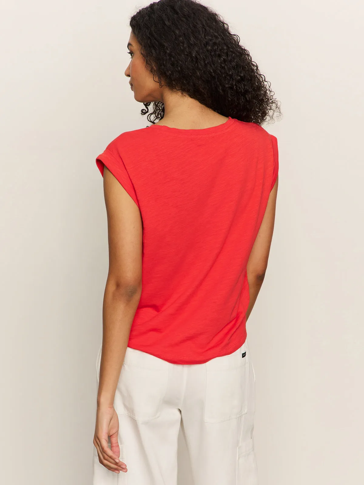 Knotted Muscle Tee Cayenne