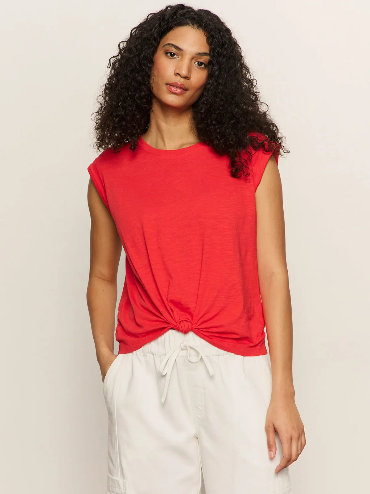 Knotted Muscle Tee Cayenne