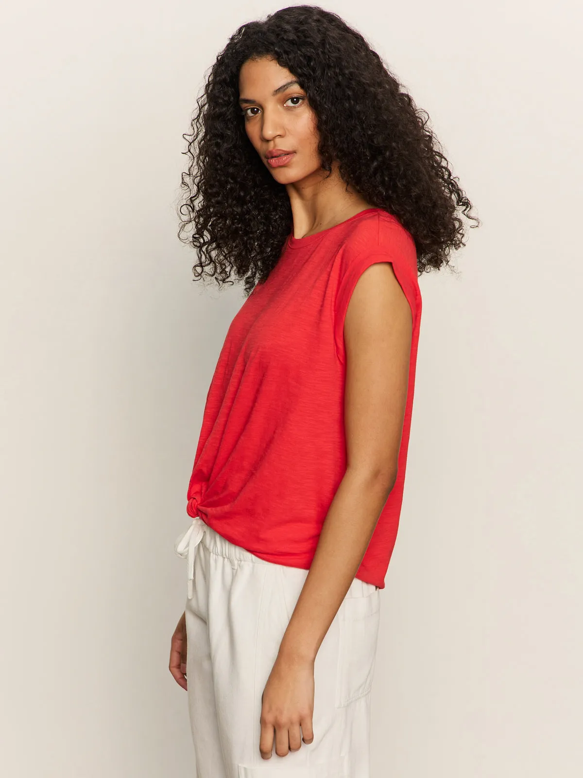 Knotted Muscle Tee Cayenne