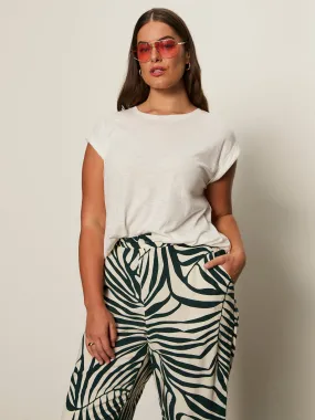 Knotted Muscle Tee White Extended Sizing