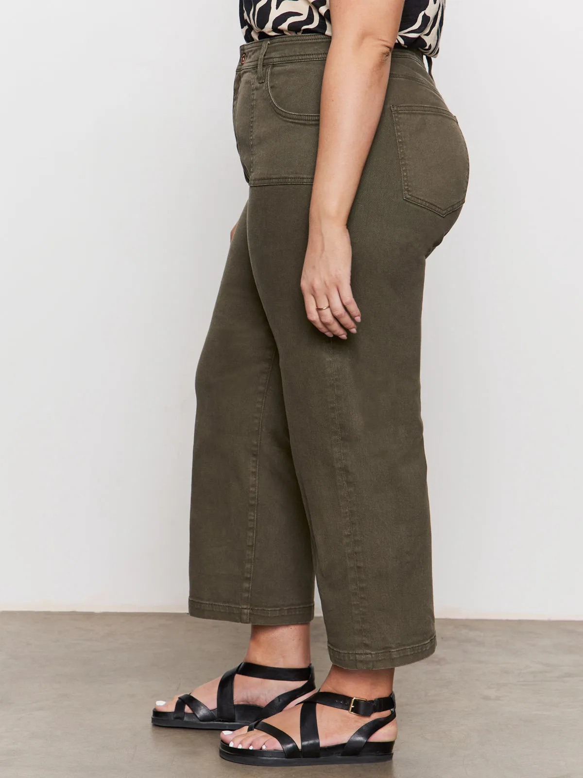 League Crop Jeans Fatigue Extended Sizing