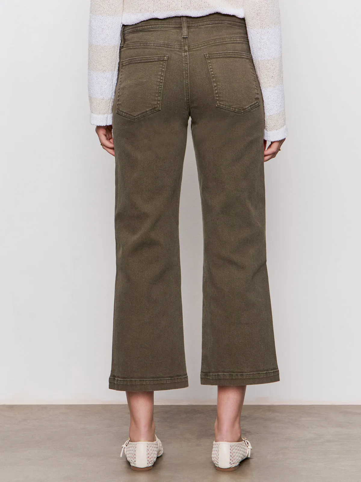 League Crop Jeans Fatigue