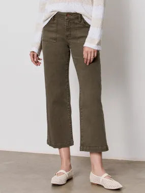 League Crop Jeans Fatigue