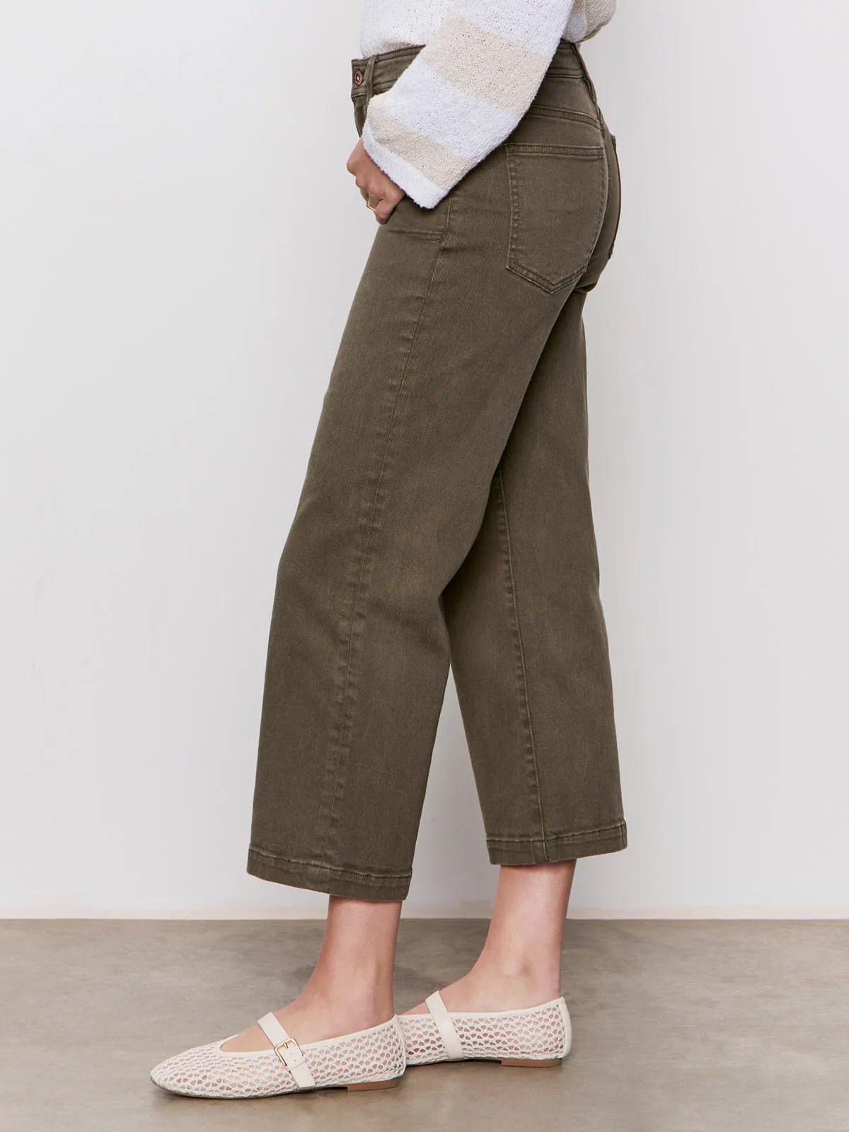 League Crop Jeans Fatigue