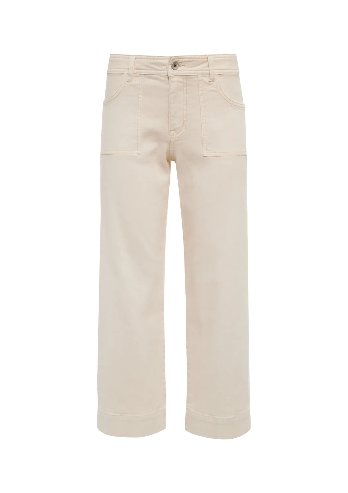 League Crop Jeans Light Oat