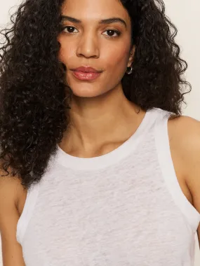 Linen Tank White