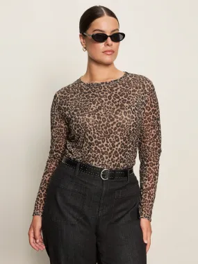 Long Sleeve Perfect Mesh Tee French Kitty Extended Sizing