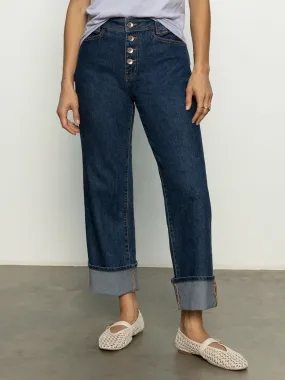 Luna Cuffed Standard Rise Jeans Solstice