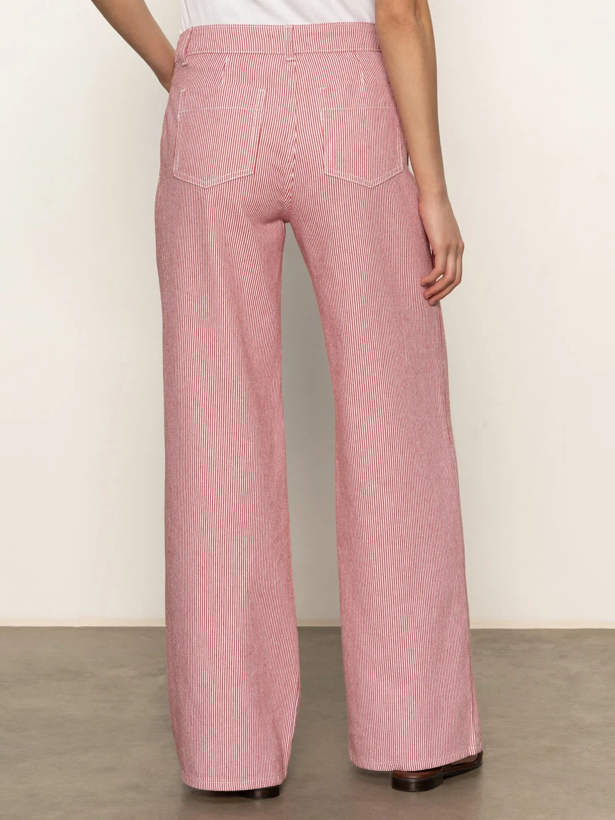 Marine Full Length Semi High Rise Pant Galley Stripe