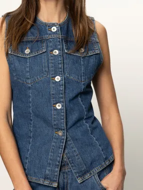 Maritime Denim Vest Perfect Storm