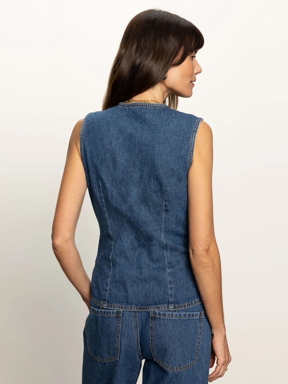 Maritime Denim Vest Perfect Storm