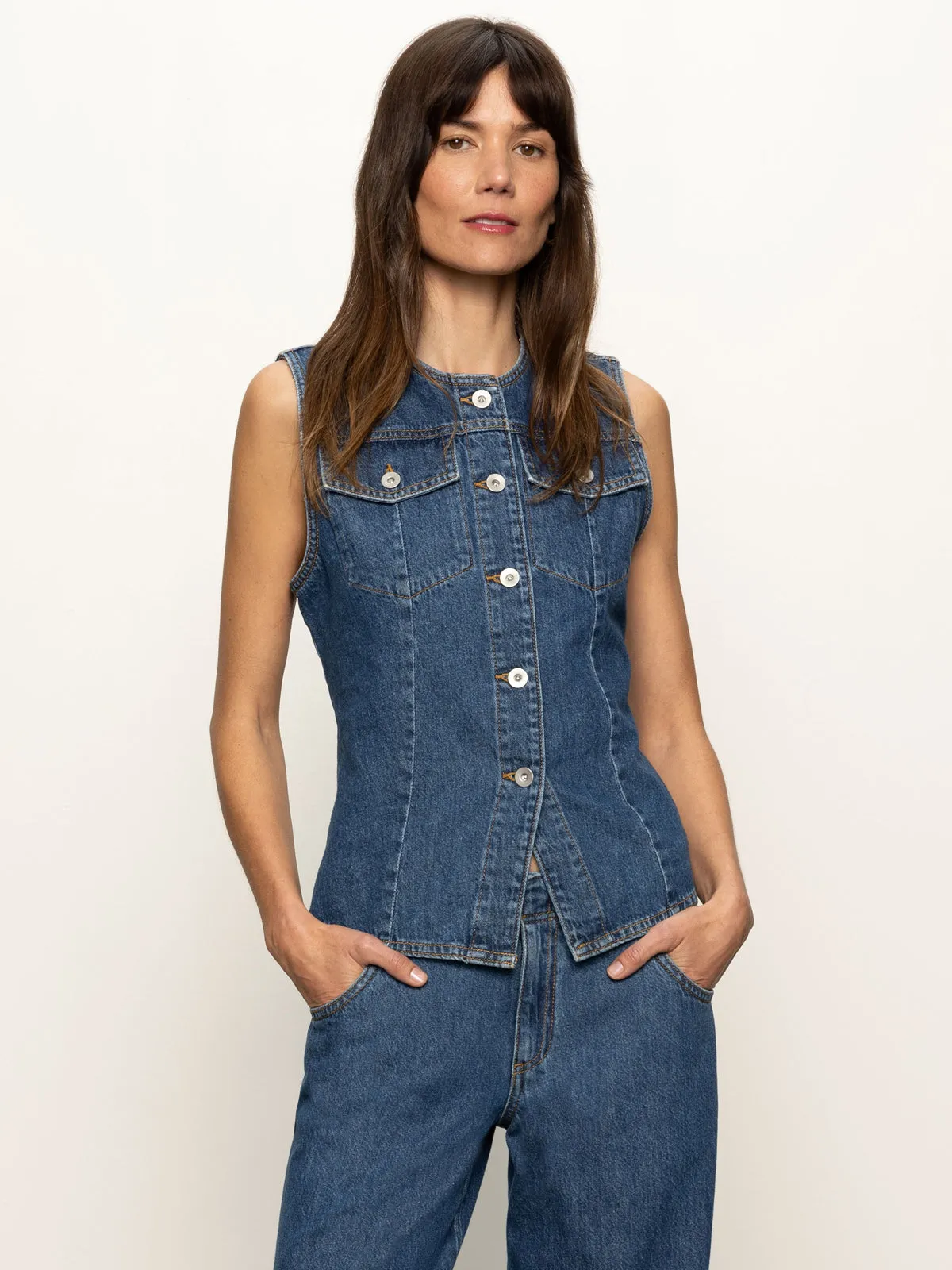 Maritime Denim Vest Perfect Storm