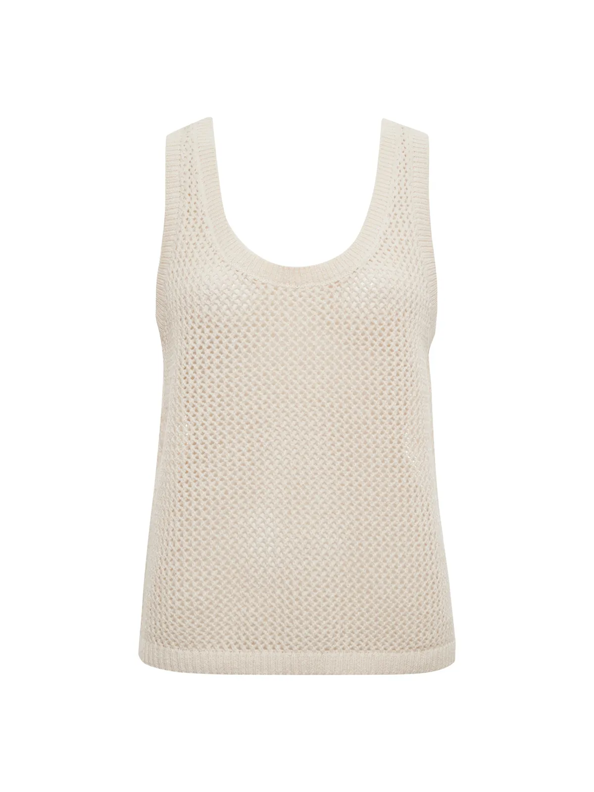 Mesh Stitch Shell Sweater Macrame