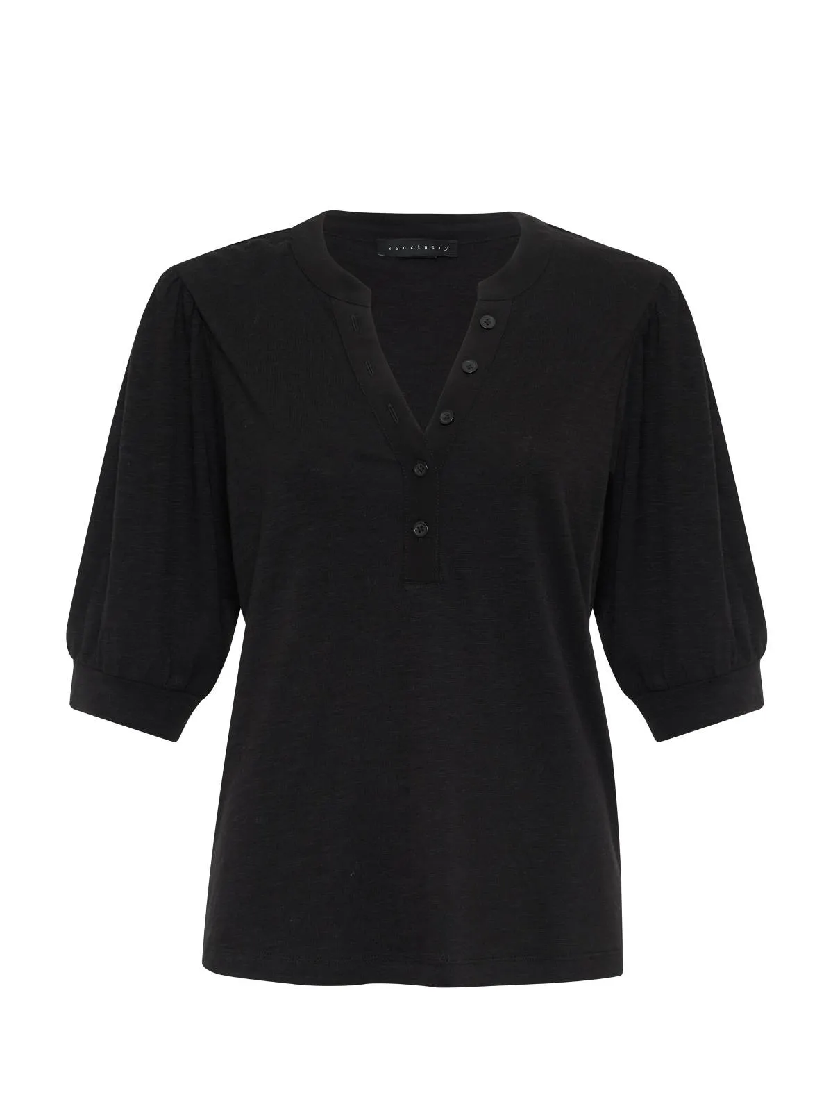 Mixed Media Tee Black