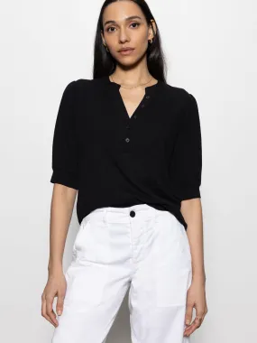 Mixed Media Tee Black