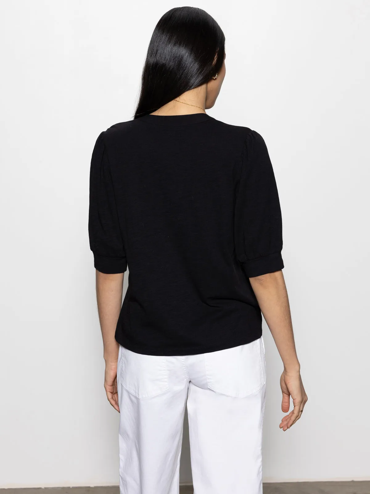 Mixed Media Tee Black