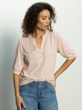 Mixed Media Tee Earth Pink