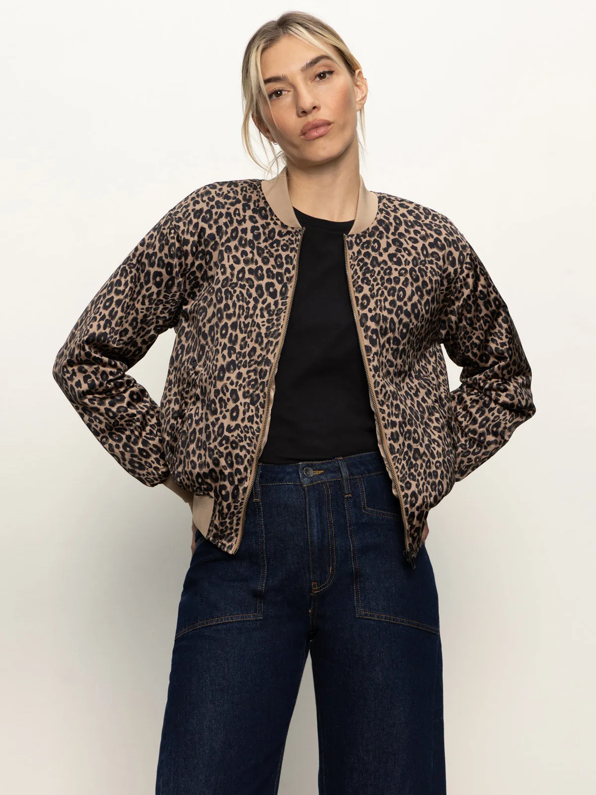 Monroe Sateen Bomber Jacket French Kitty