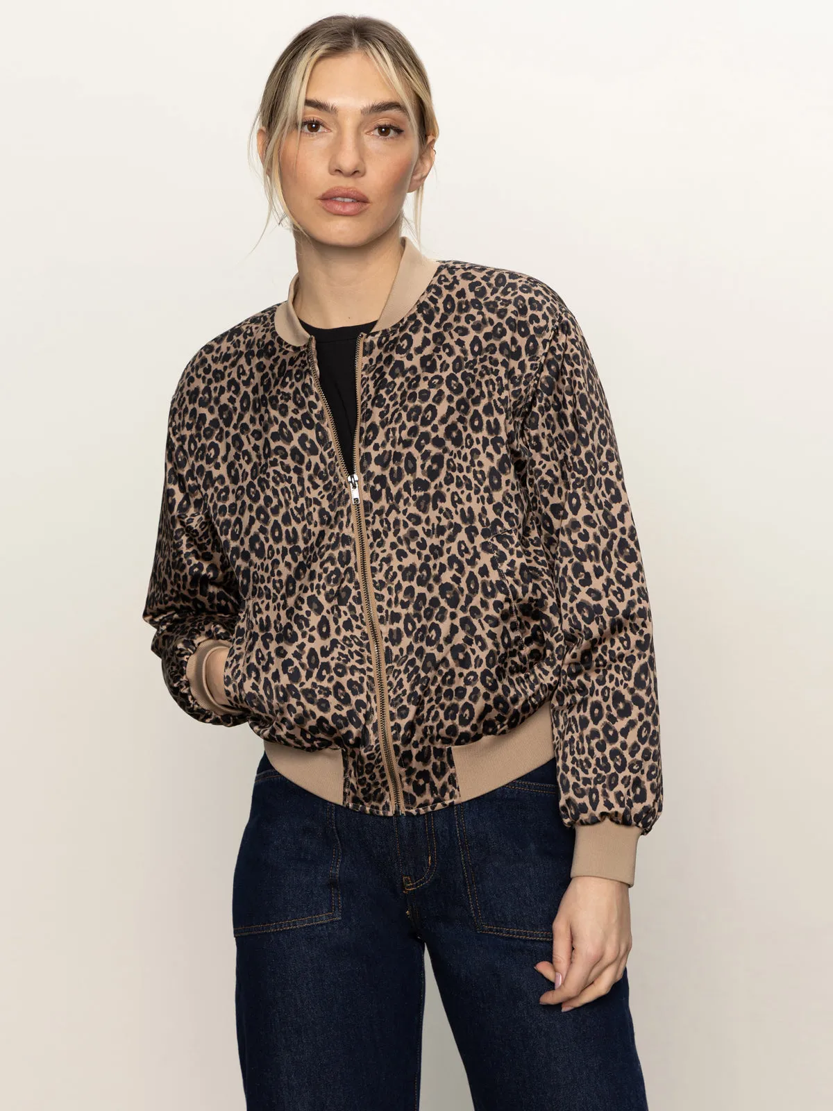 Monroe Sateen Bomber Jacket French Kitty